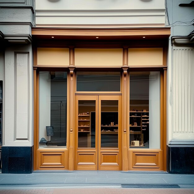 Custom wooden shopfront